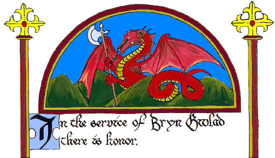 In the Service of Bryn Gwlad there is Honor:© Jocelyn Hinkle, all rights reserved; used with artist's permission