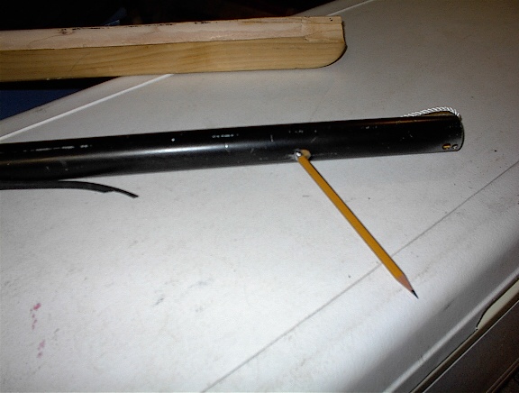 barrel with pencil in trigger hole